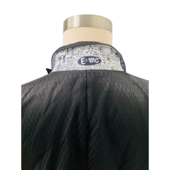 Maceoo E= MC Collection Blazer Meticulously Engineered Black Wore Once 50/7 - Picture 6 of 9